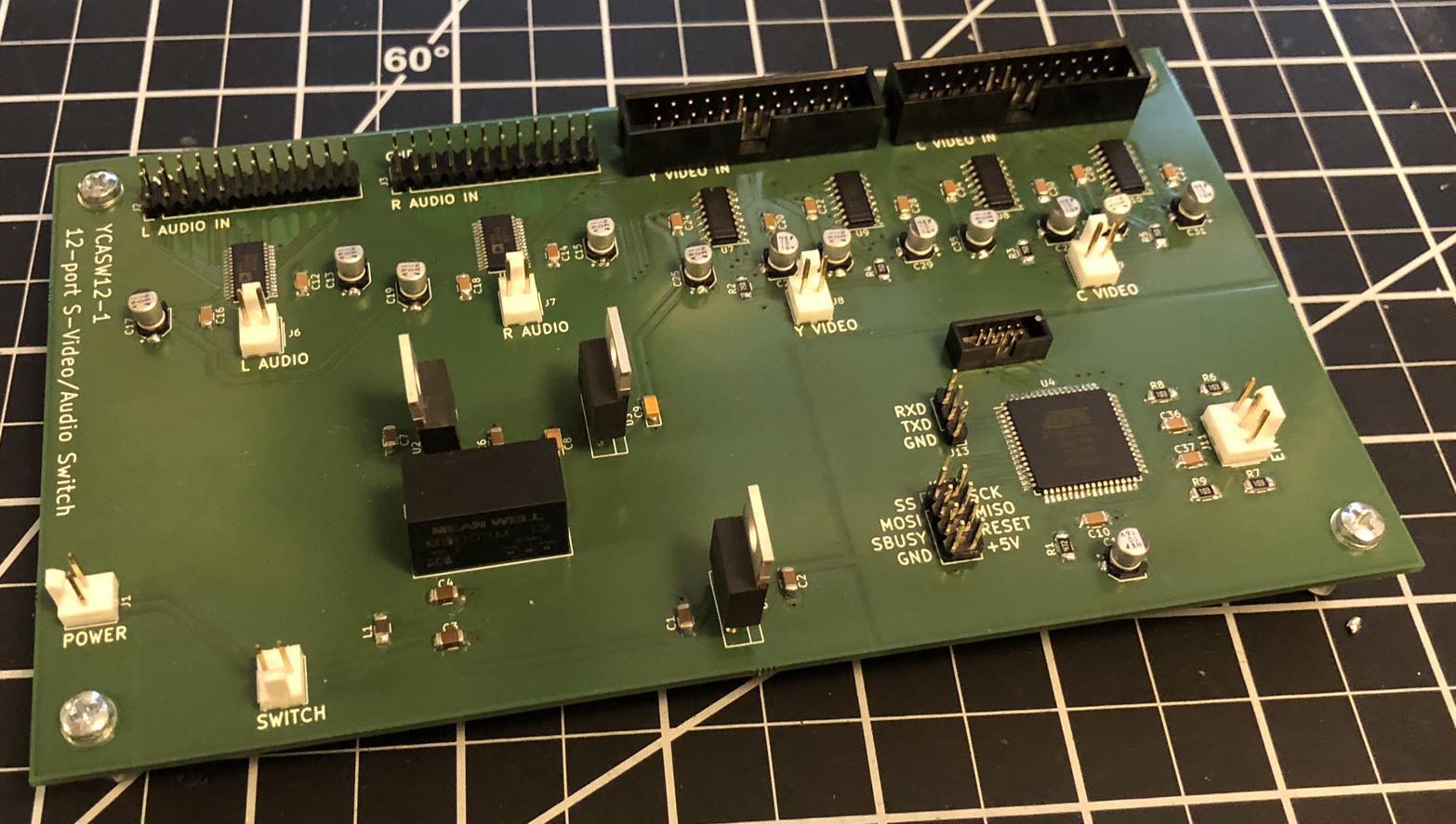 Photo of completed PCB